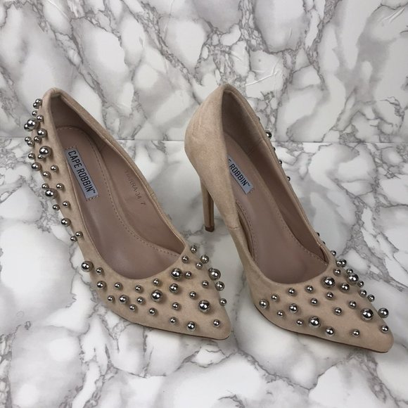 Cape Robbin Shoes - Cape Robbin Tiarra Size 7 Nude Heels